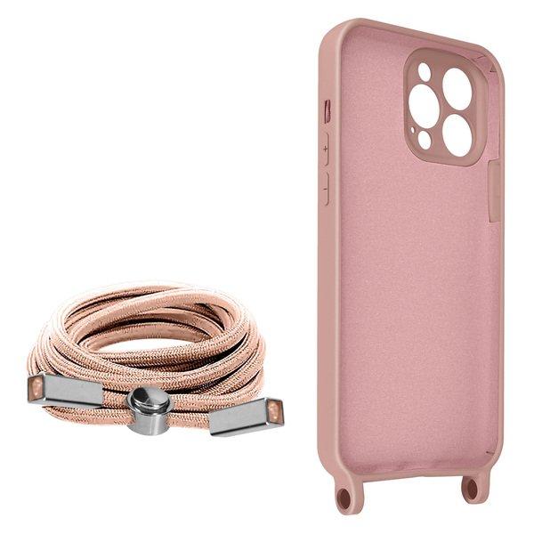 Avizar  Coque cordon iPhone 13 Pro Rose 