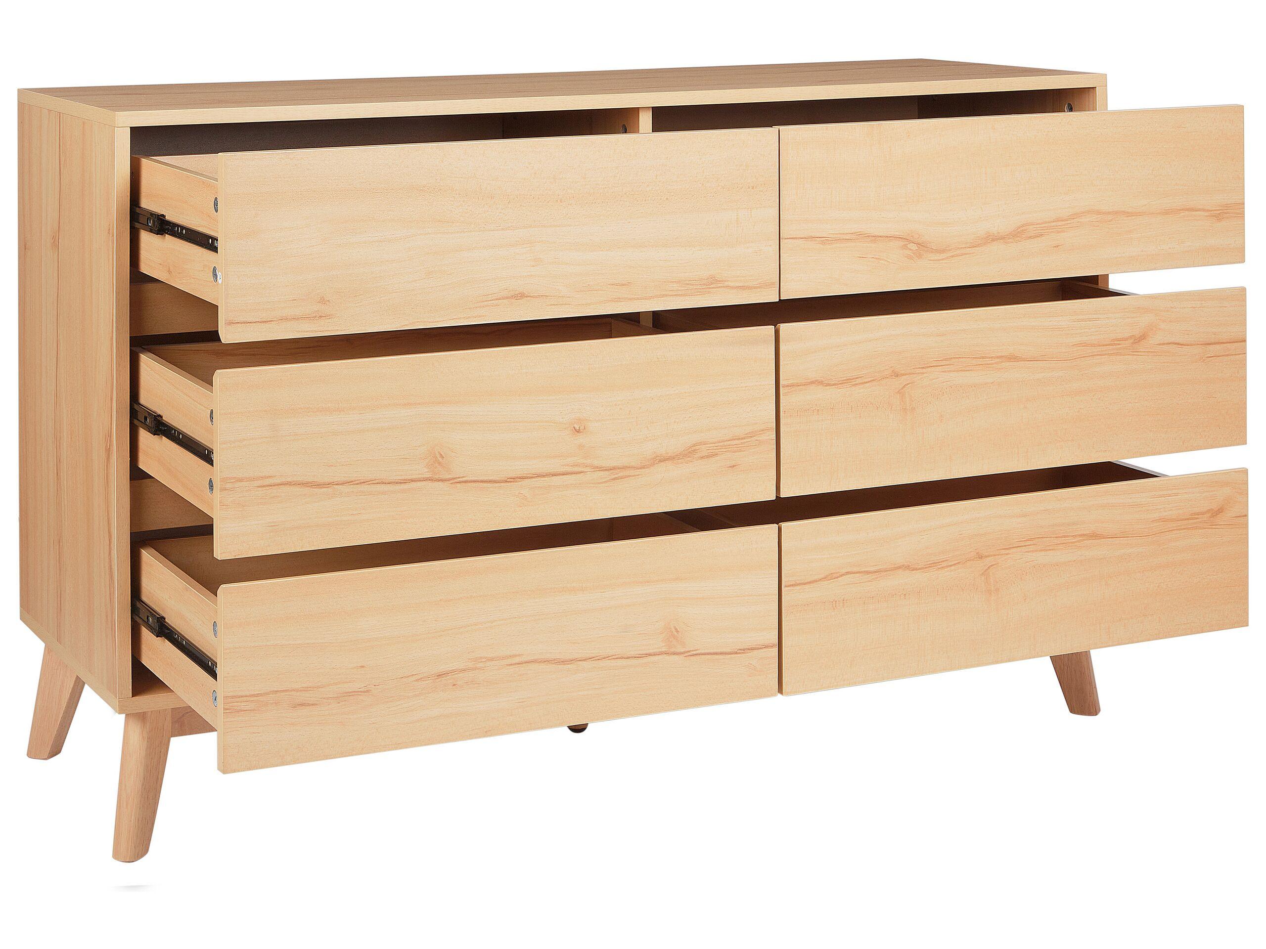 Beliani Cassettiera 6 cassetti en Pannello di fibre (LDF) Classico SARDIS  