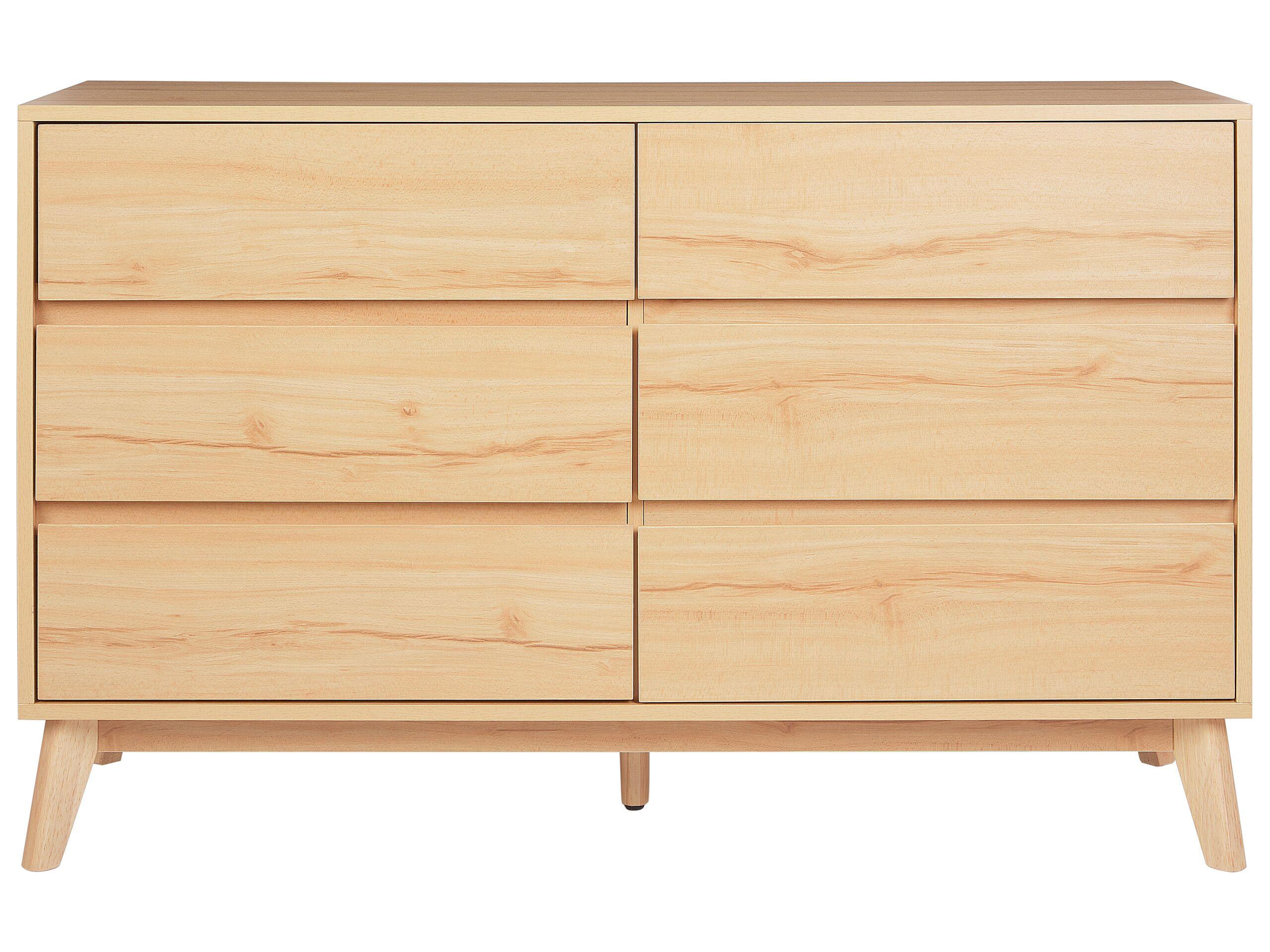 Beliani Cassettiera 6 cassetti en Pannello di fibre (LDF) Classico SARDIS  