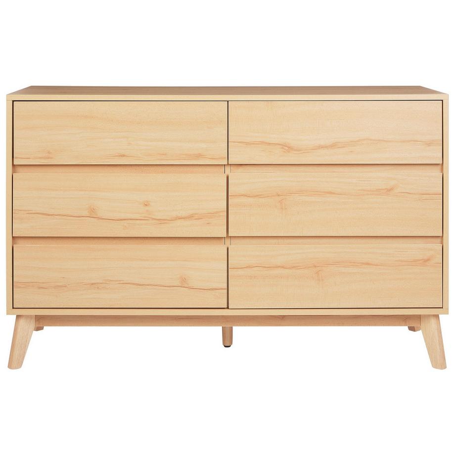 Beliani Cassettiera a 6 cassetti en Pannello di fibre (LDF) Classico SARDIS  