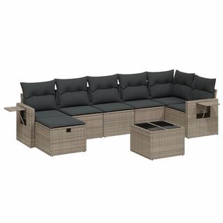 VidaXL set divano da giardino Polirattan  