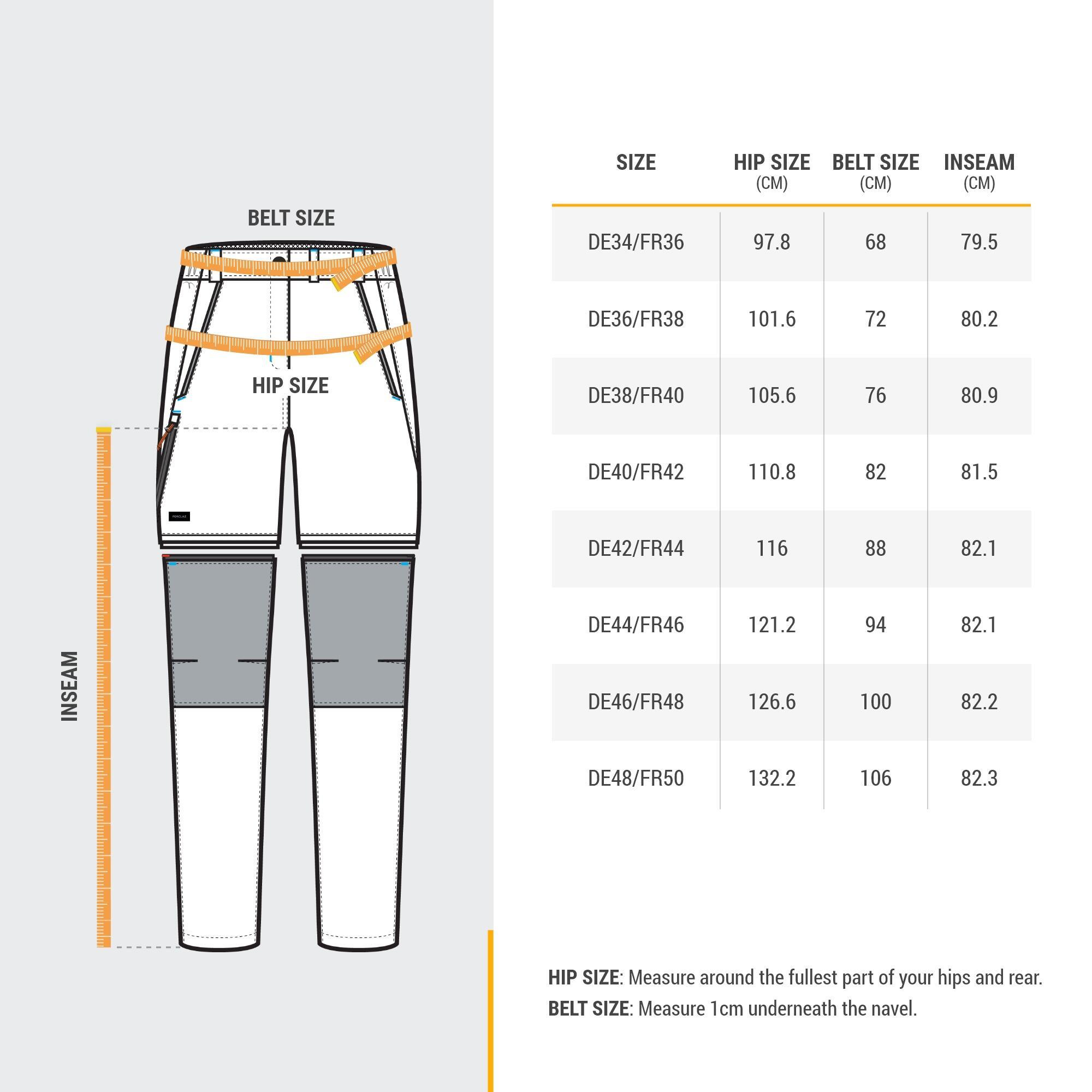 FORCLAZ  Pantalon modulable - TREK 100 