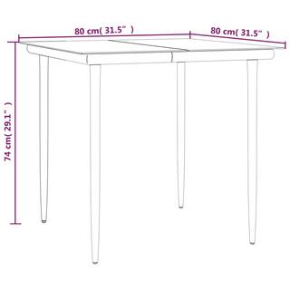 VidaXL set da pranzo da giardino Polirattan  