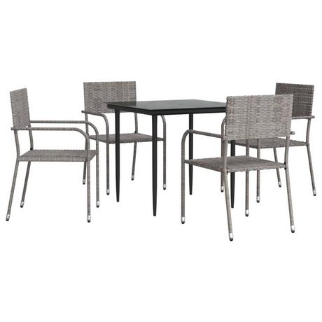 VidaXL Garten-essgruppe poly-rattan  