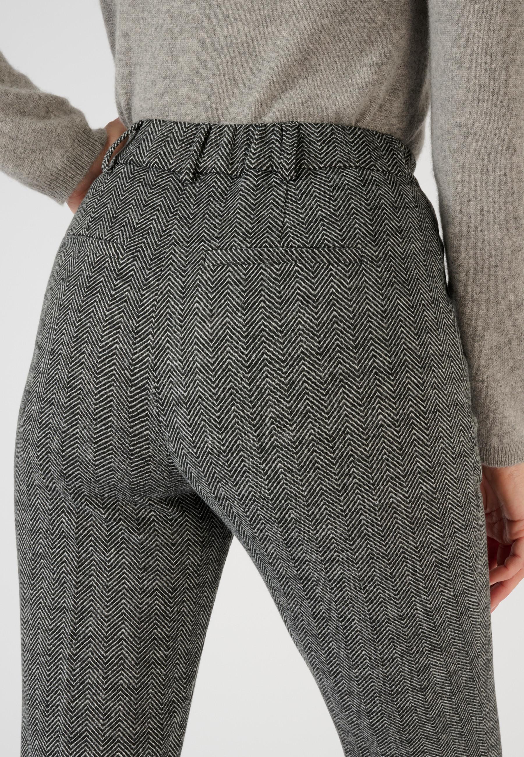 Damart  Pantalon enfilable en maille jacquard émerisée 