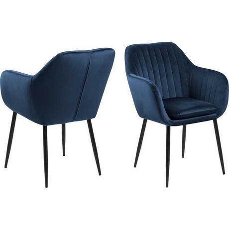 mutoni Fauteuil Milano noir bleu foncé  