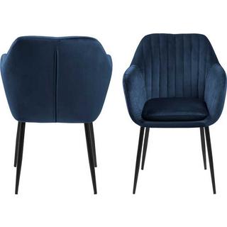 mutoni Fauteuil Milano noir bleu foncé  