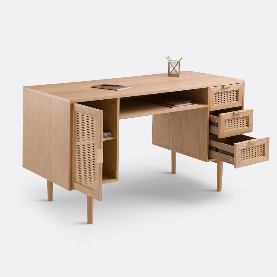 SO'HOME Schreibtisch Loris mit 2 Kästen  