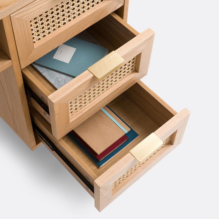 SO'HOME Schreibtisch Loris mit 2 Kästen  