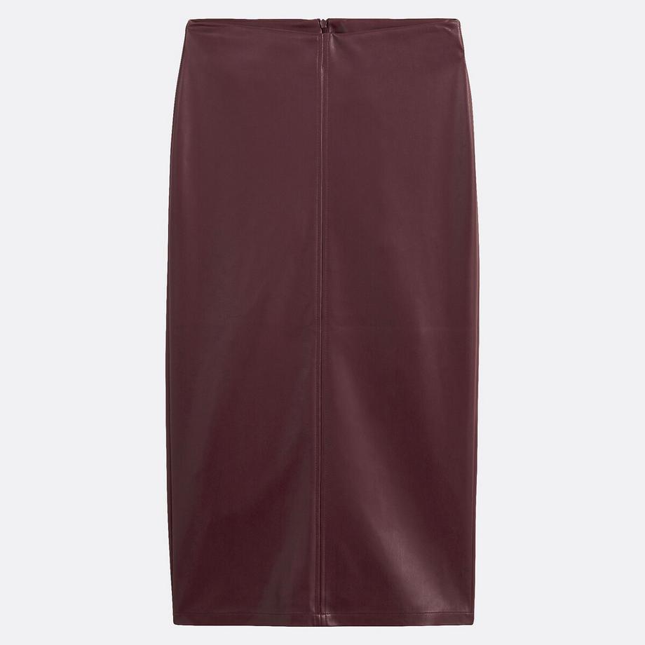 La Redoute Collections Bleistiftrock aus Kunstleder  