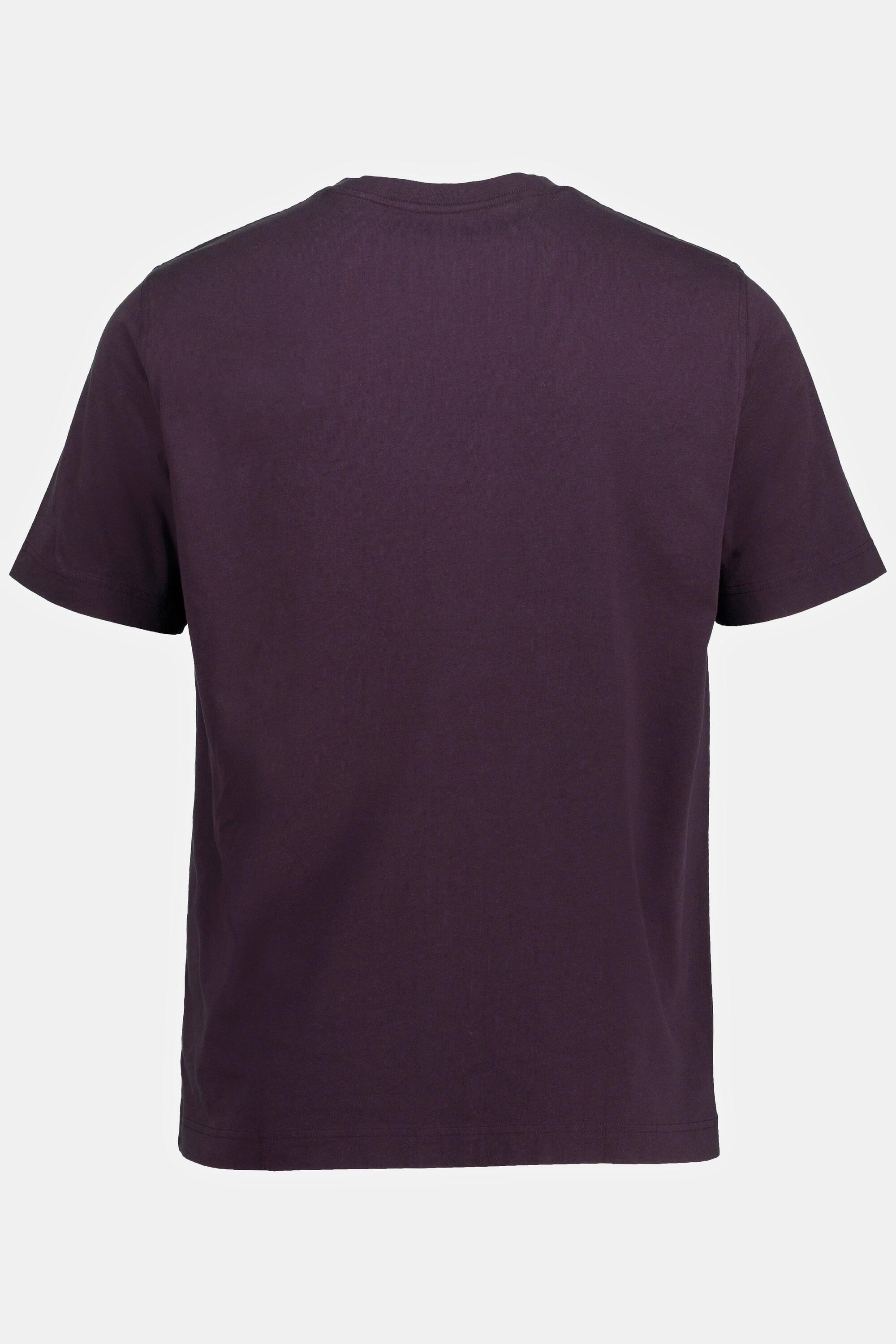 JP1880  T-shirt Basic en coton peigné, col rond violet d'aniline 