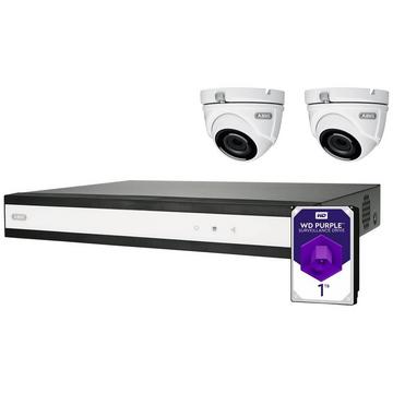 ABUS SET complet avec enregistreur vidéo hybride et 2 caméras mini-dôme