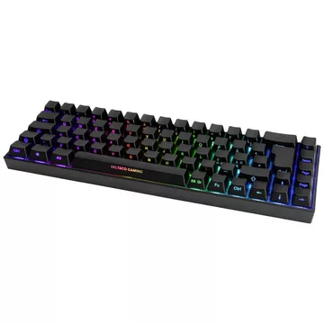 Kompakte, drahtlose 65% Gaming-Tastatur mit RGB-Beleuchtung