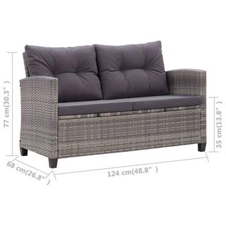 VidaXL Sofa de jardin tissu  