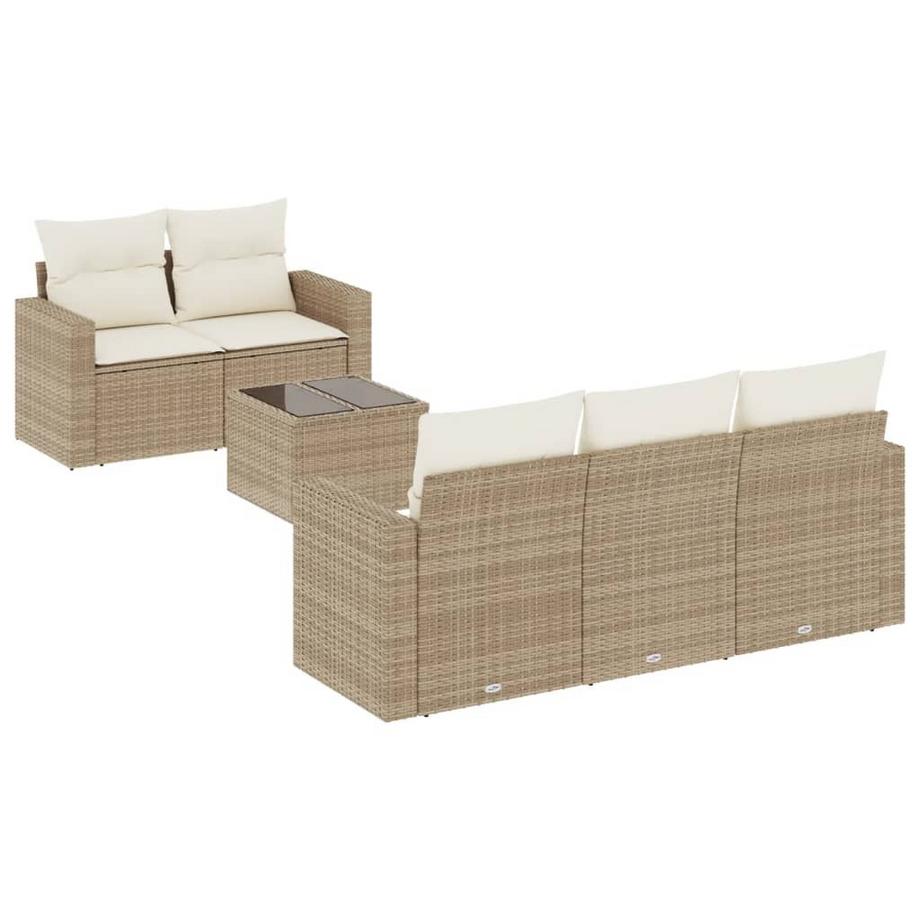 set divano da giardino Polirattan