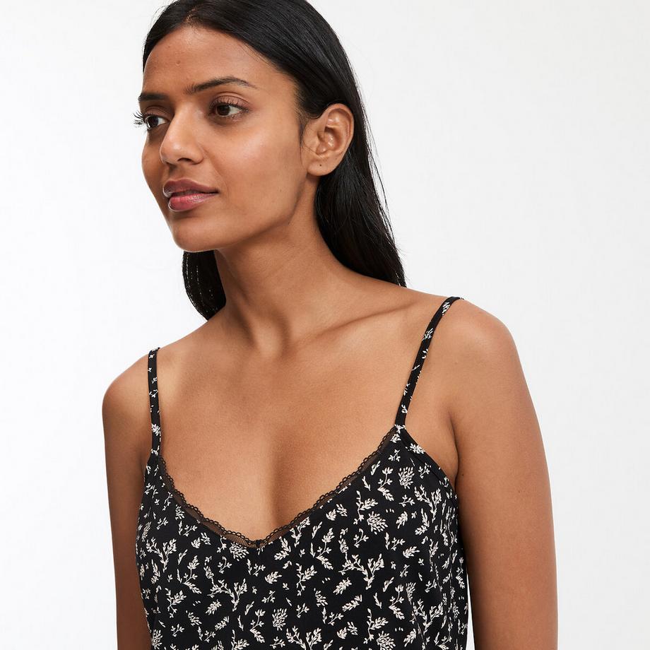 La Redoute Collections Nuisette fines bretelles en coton imprimé floral  