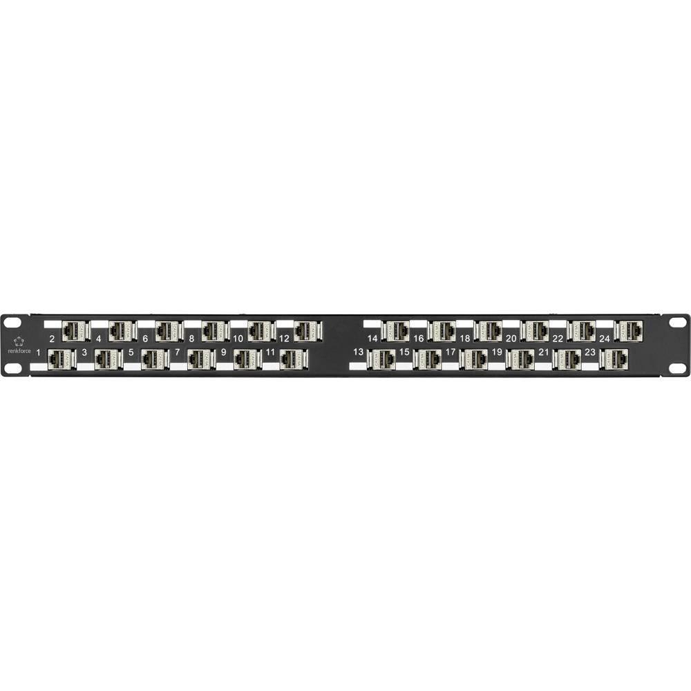 Renkforce  24 Port Keystone Patchpanel Modular 45° 