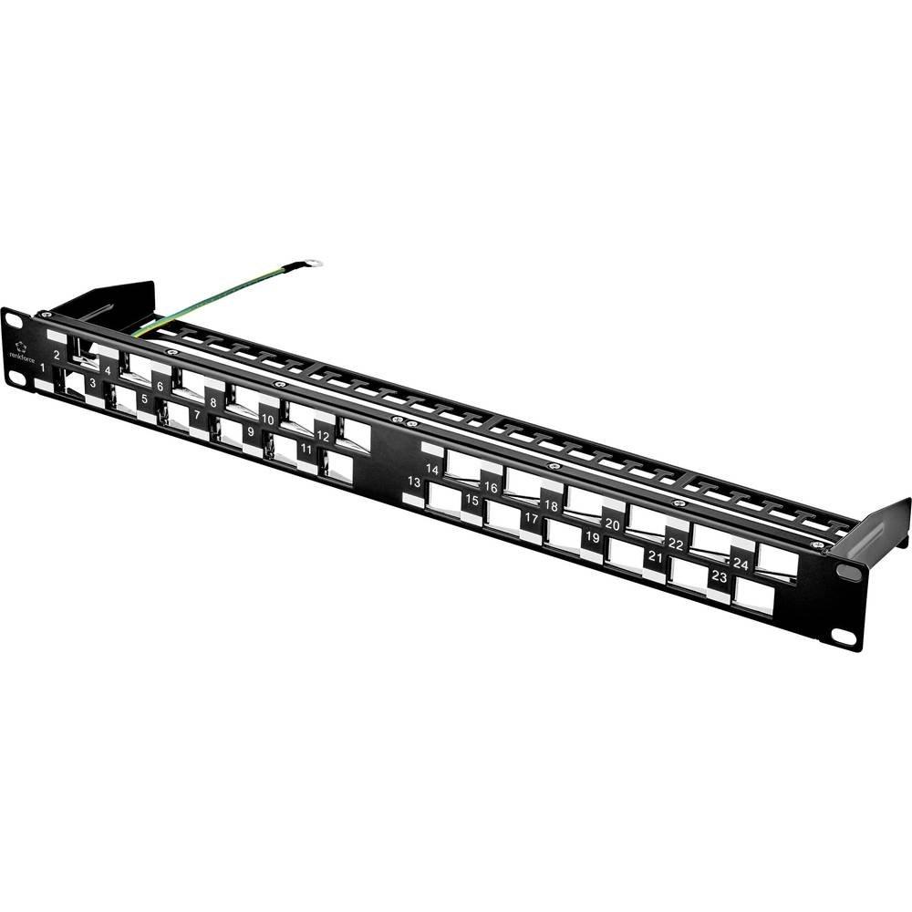 Renkforce  24 Port Netzwerk-Patchpanel 483 mm (19) Unbestückt 1 HE 