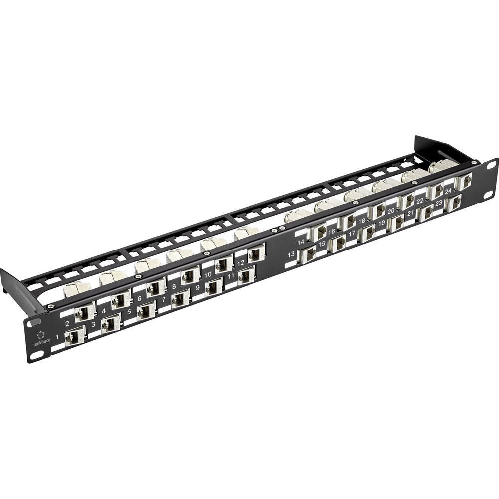 Renkforce  24 Port Netzwerk-Patchpanel 483 mm (19) Unbestückt 1 HE 