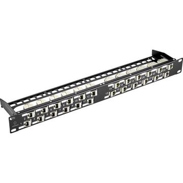 24 Port Keystone Patchpanel Modular 45°