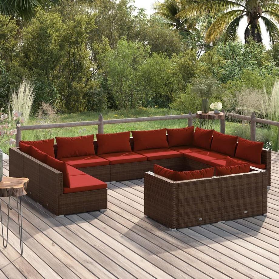 VidaXL Garten-lounge-set poly-rattan  