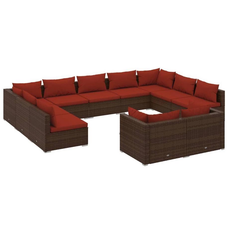 Garten-lounge-set poly-rattan