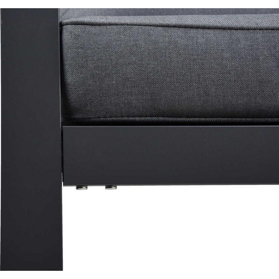 mutoni Gartenlounge Victoria anthrazit (4-er Set)  