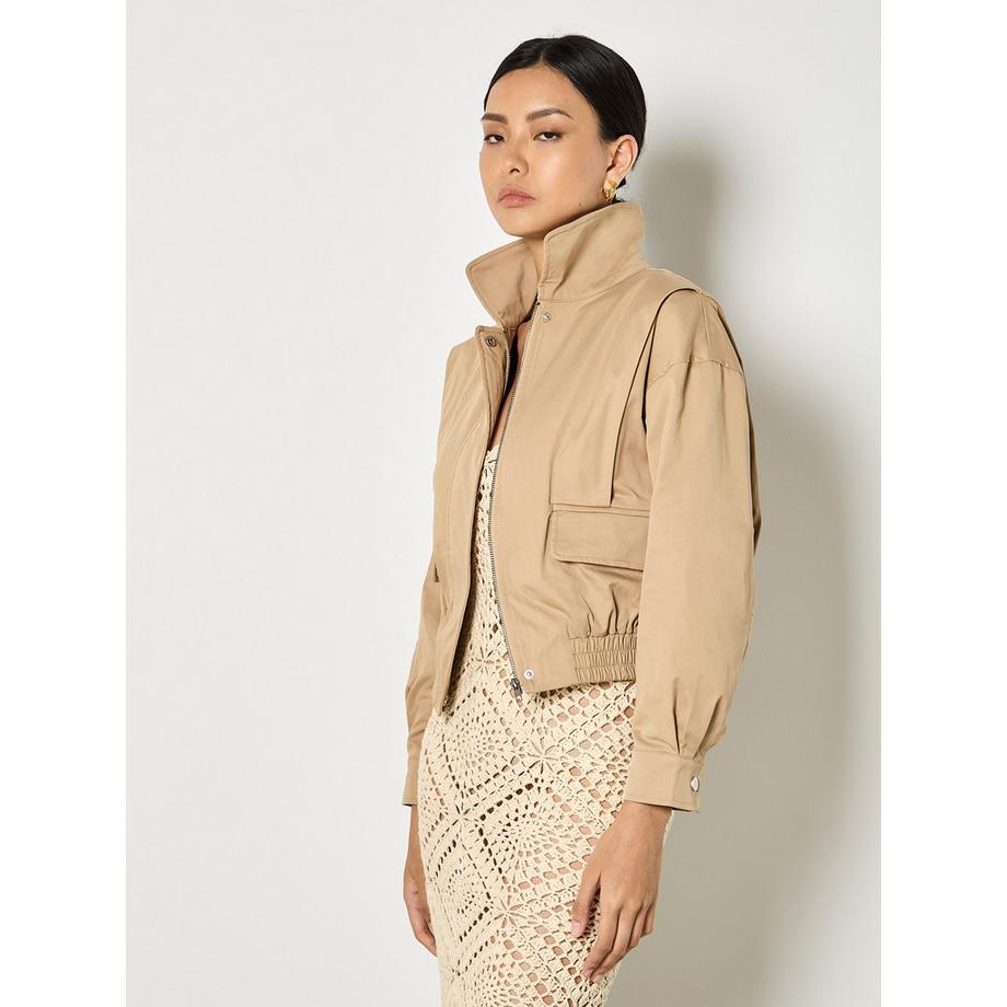 Blouson aviateur à plis