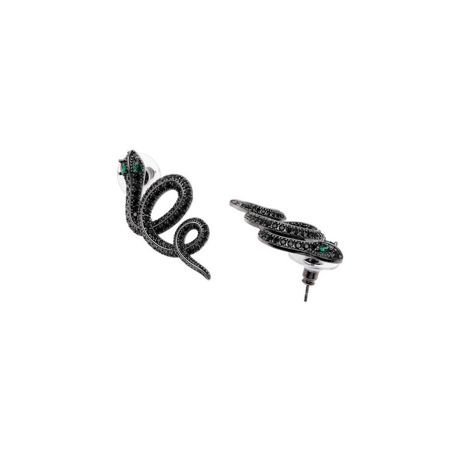 AVANT-GARDE PARIS  Schwarze Schlangen-Ohrringe 