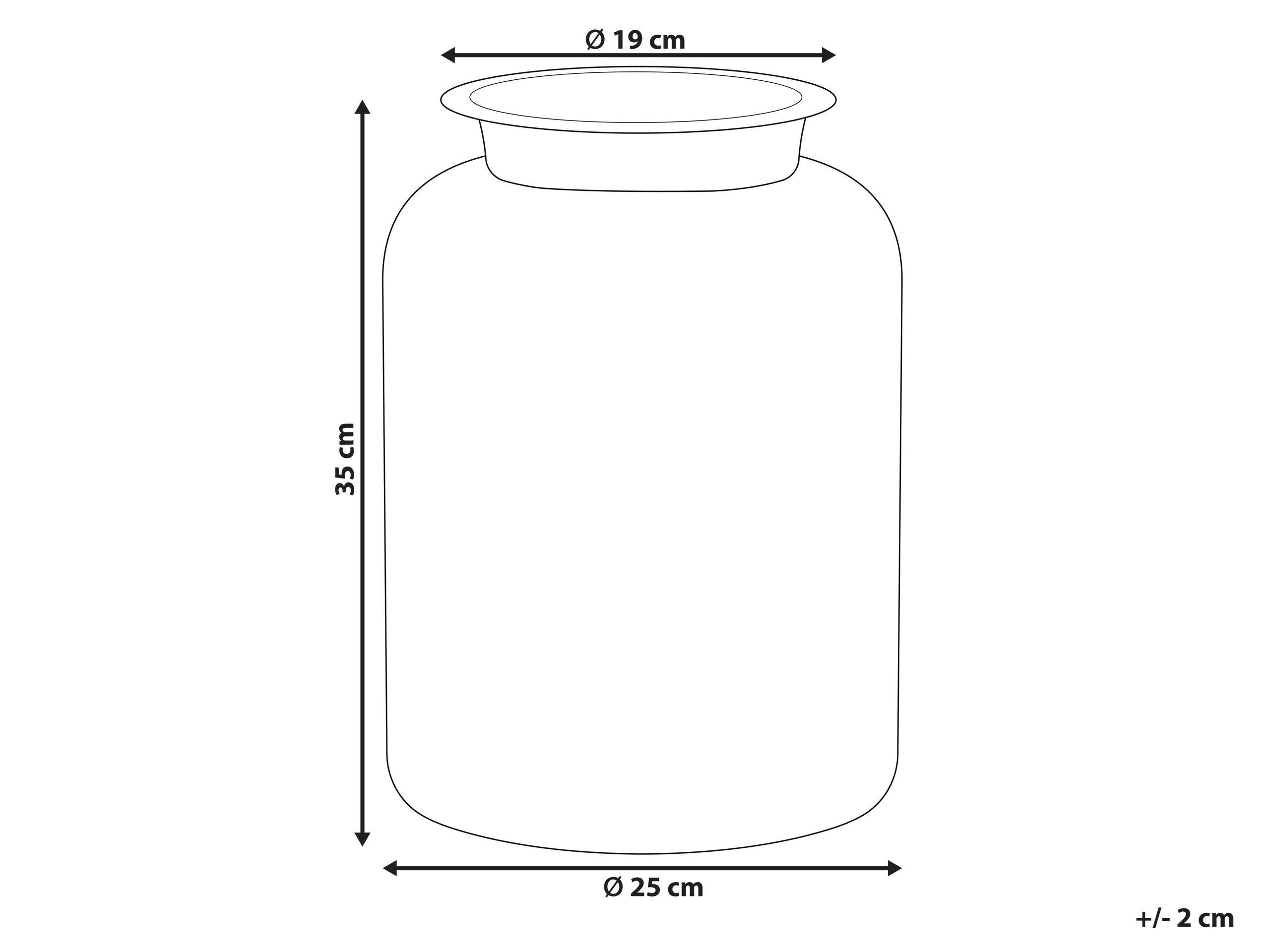 Beliani Dekoration aus Glas Modern VINDALOO  