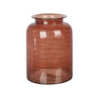 Beliani Blumenvase aus Glas Modern VINDALOO  