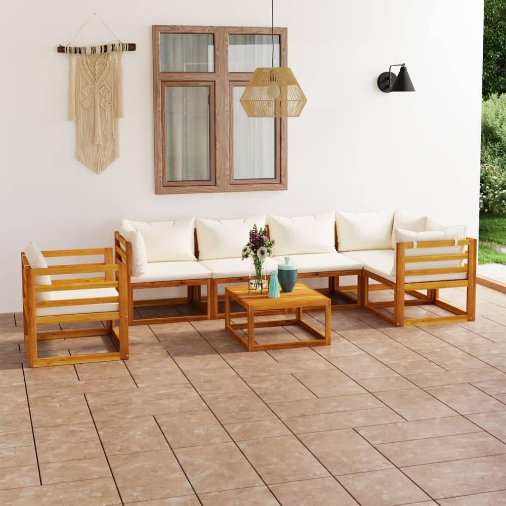 VidaXL Mobilier de jardin bois d'acacia  