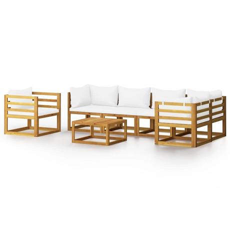 VidaXL Mobilier de jardin bois d'acacia  