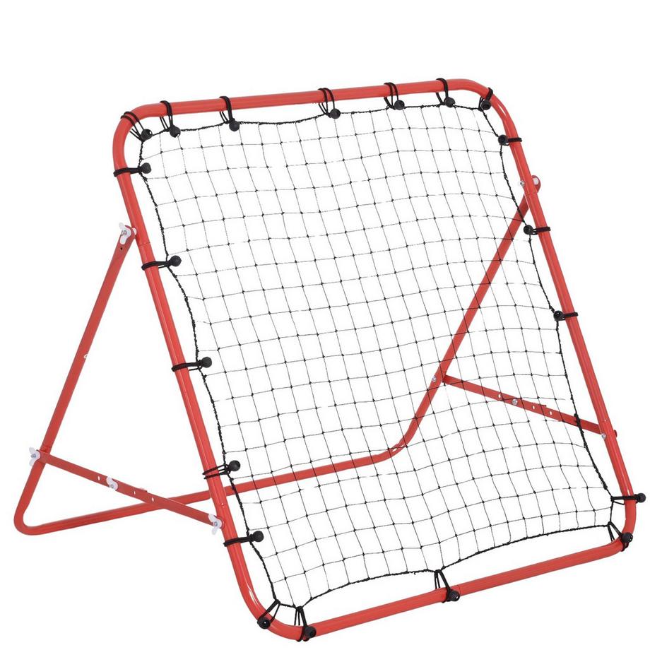 Northio  Rebounder Filet De But Mural De Rebond De Football Pour Football Angle Réglable Rouge + Noir 96 X 80 X 96 Cm 