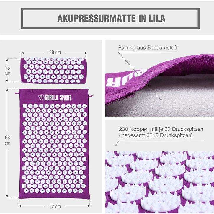 Gorilla Sports  Akupressurmatte 