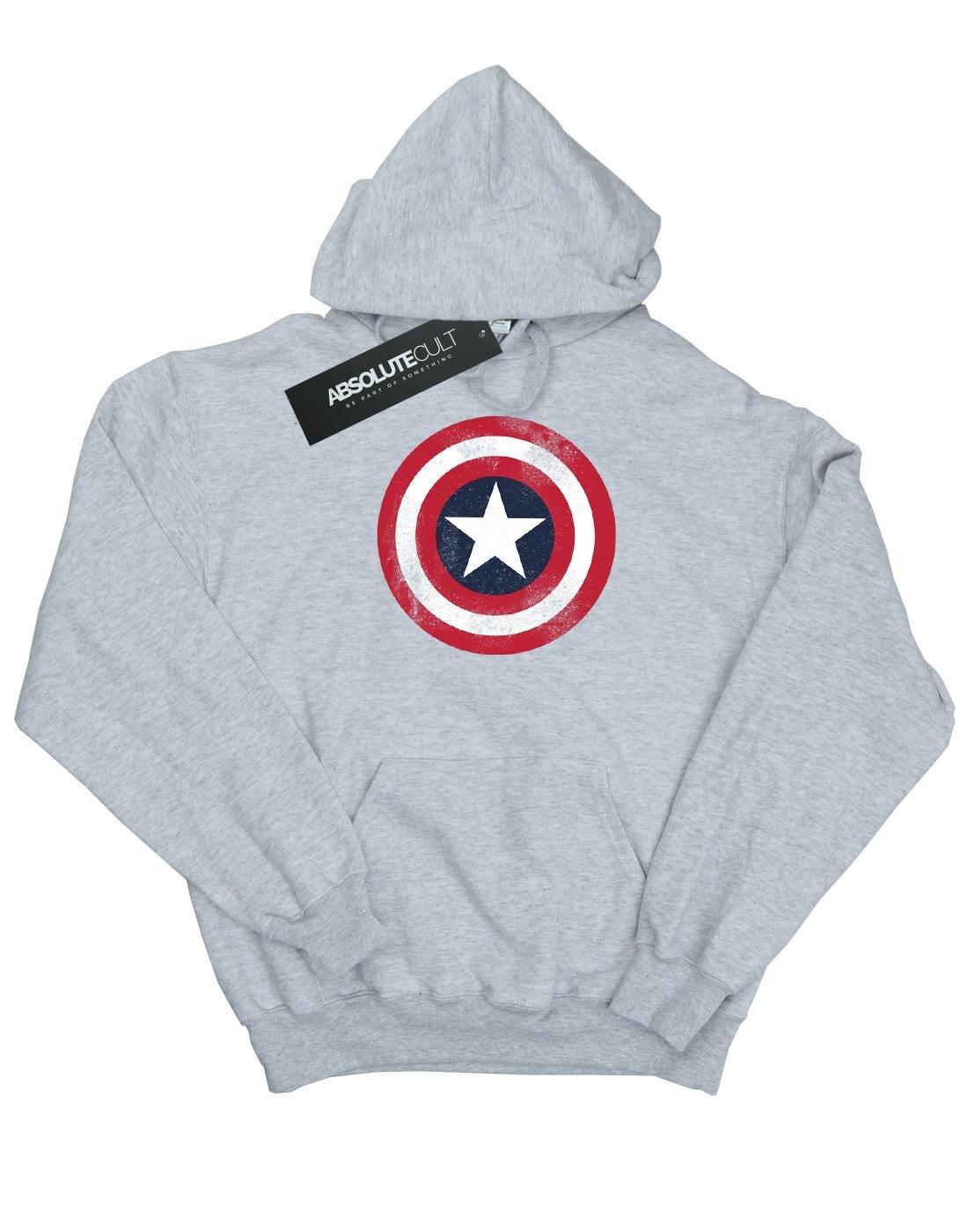 MARVEL  Captain America Distressed Shield Kapuzenpullover 