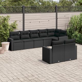 VidaXL Ensemble de canapés de jardin rotin synthétique  