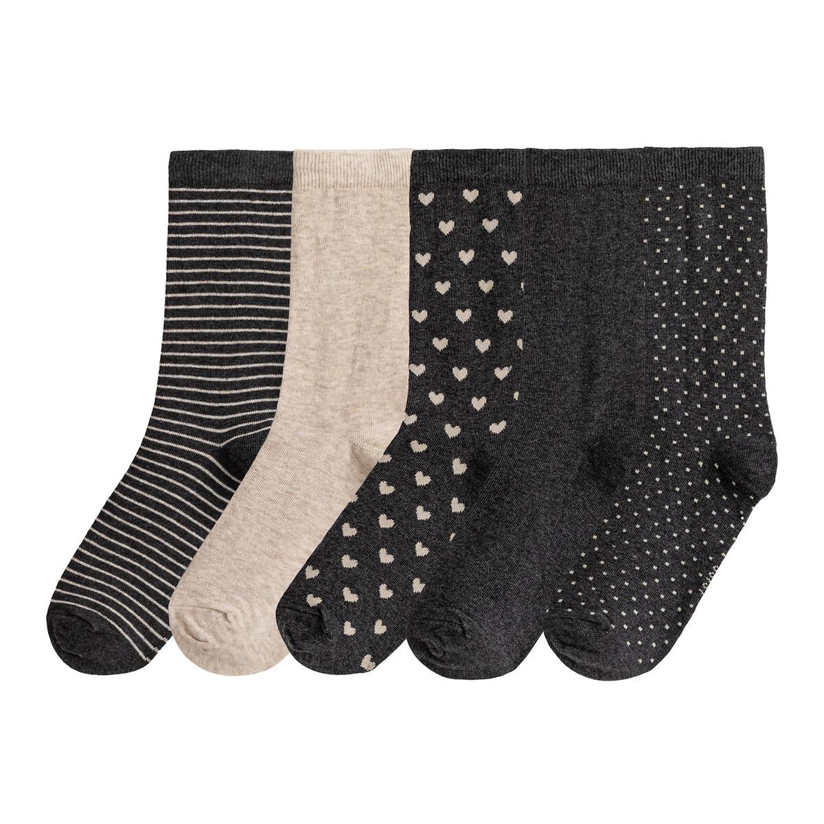 La Redoute Collections  Lot de 5 paires de mi-chaussettes 