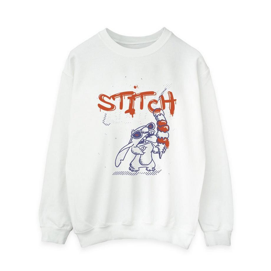 Disney Stitch Felpa con Stampa Grafica  