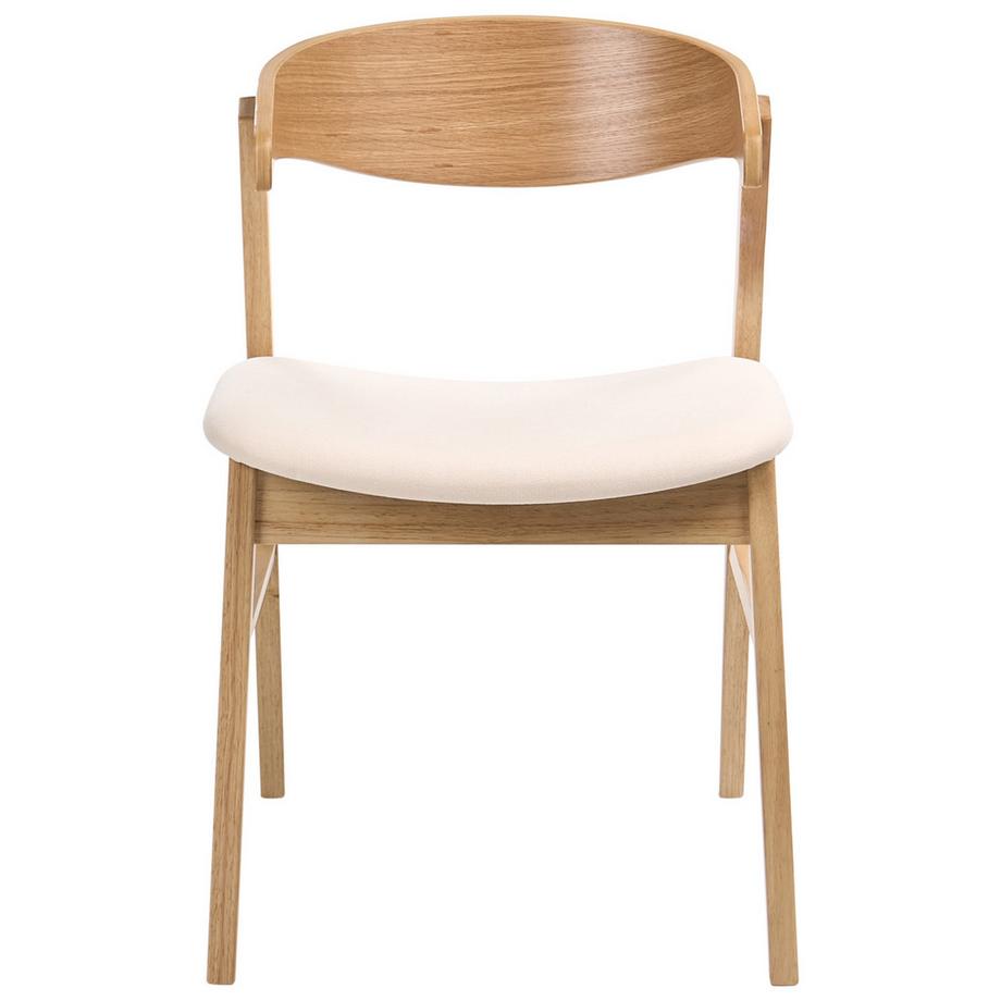 Beliani Set di 2 sedie da pranzo en Tessuto Classico LILLY  