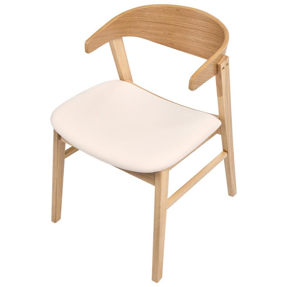 Beliani Set di 2 sedie da pranzo en Tessuto Classico LILLY  