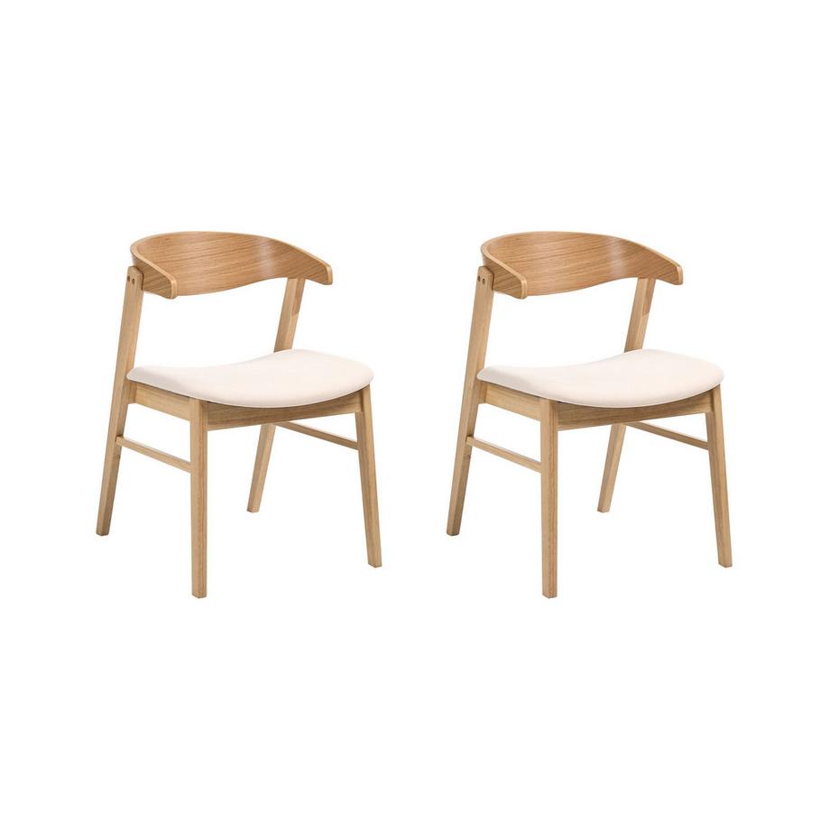 Esszimmerstuhl 2er Set aus Stoff Klassisch LILLY