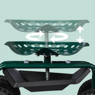 Northix Mobiler Gartensitz mit Stauraum  