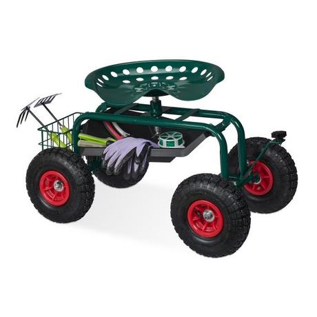 Northix Mobiler Gartensitz mit Stauraum  