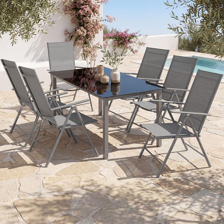 Tectake Chaise de jardin Marcellino pliables  