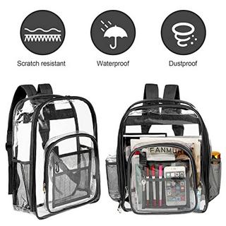 Only-bags.store Rucksack Klarer Rucksack Kunststoff Schulrucksack Transparenter Rucksack Klarer Rucksack Kunststoff Schulrucksack Transparent  