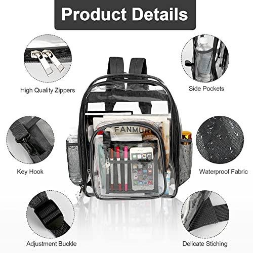 Only-bags.store Zaino scolastico in plastica trasparente  