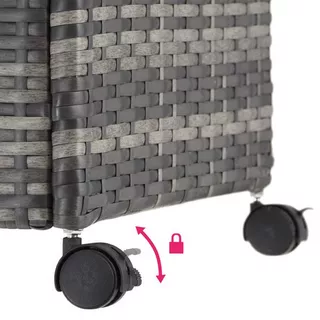 Tectake Auflagenbox mit Aluminiumgestell und Rollen  