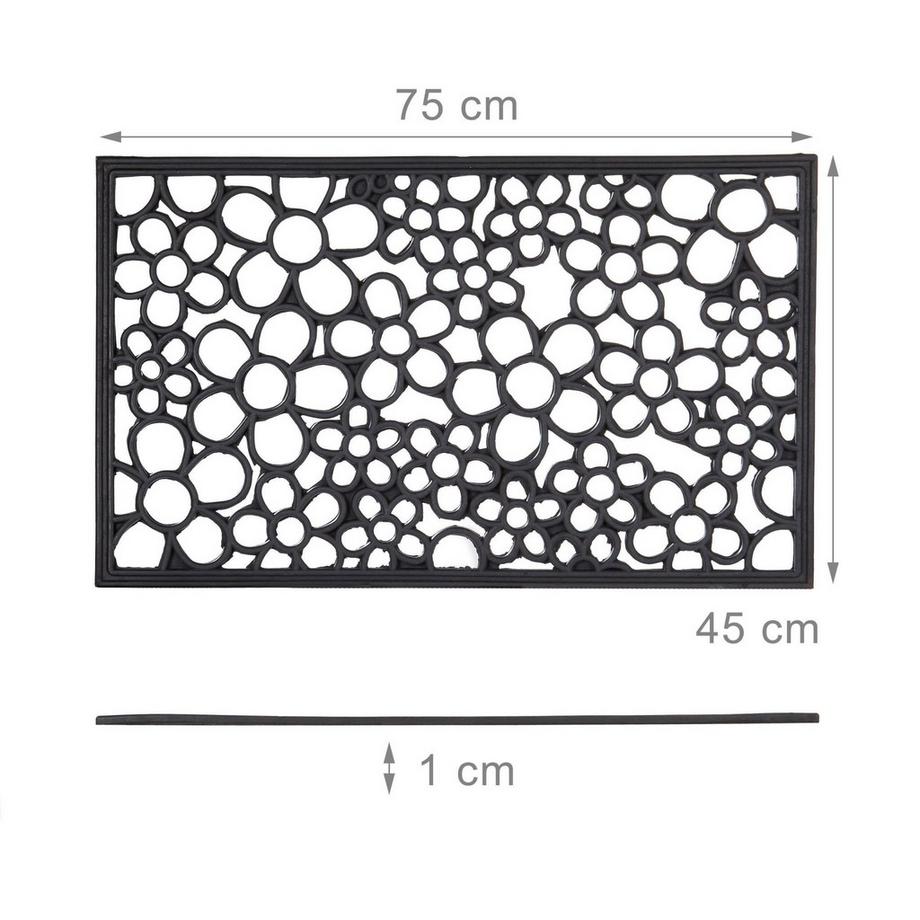 B2X Tappetino in gomma rettangolare  