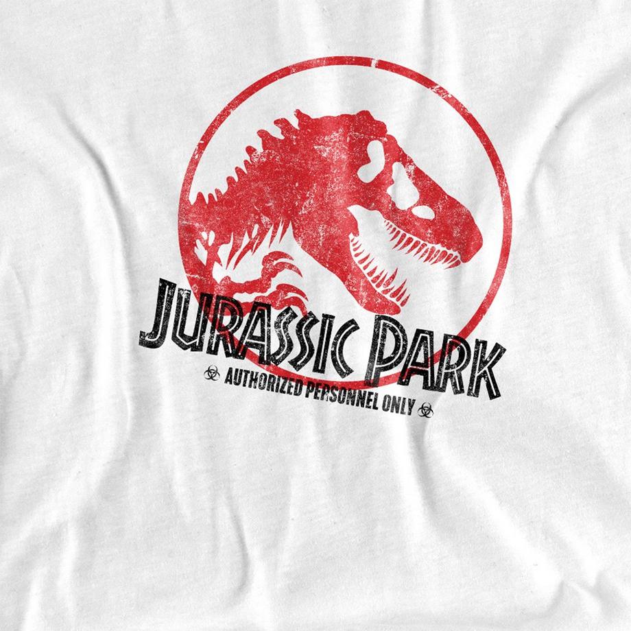 Jurassic Park Logo Print T-Shirt  
